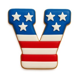 Mighty Gadget 3 inches Varsity Letters Cookie Cutters (V)