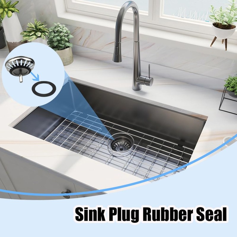 6 PCS Sink Plug Seal Ring 56mm Sink Drain Seal