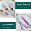 Kyraton Rainbow Dinner Forks Set of 12 Pieces, 20.8cm Titanium
