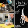 Poultry Scissors- Professional Heavy Duty Kitchen Shears for Spatchcocking Chicken