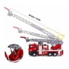 1:50 Ladder Fire Truck Alloy Model 180° Rotating Table Fire