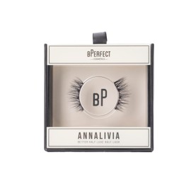 BPerfect x Annalivia Better Half Luxe Half Lash – 12:12 – Lightweight Half Lashes with Clear Band