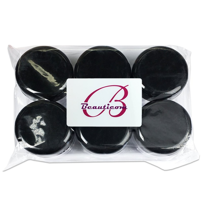 Beauticom 12 Pieces 30 Gram 30 ML Empty Clear Round