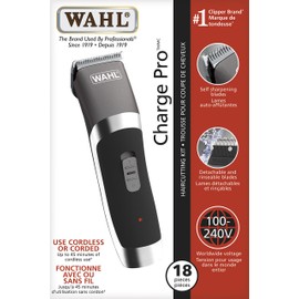 Wahl Canada Charge Pro Haircutting Clipper Kit, Hair Clippers, Cut your hair at home, Electric Hair Clipper, Grooming Kit for Men, Trim your hair at home, Certified for Canada, Model 3293