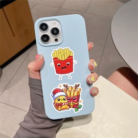 55 Packs French Fries Stickers Cartoon Kawaii Chips Deals Funny Meme Laptop Phone Guitar Skateboard French Fries Vinyl Sticker Waterproof Aesthetic Trendy Party Decals for Kids Teens Girls Adults (FF)
