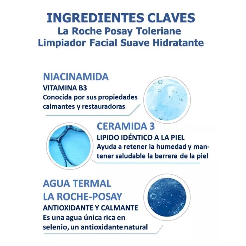 La Roche-posay Toleriane Limpiador Hidratante Suave 400ml Unidad