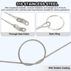 sourcing map Lanyard Cable Safety Tether Wire 12 Inch 316