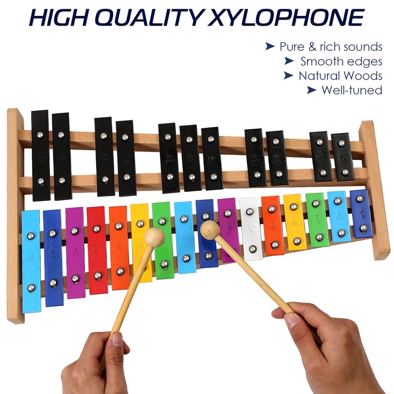 Glockenspiel Xylophone Full Size 27 Notes for Adults and Kids