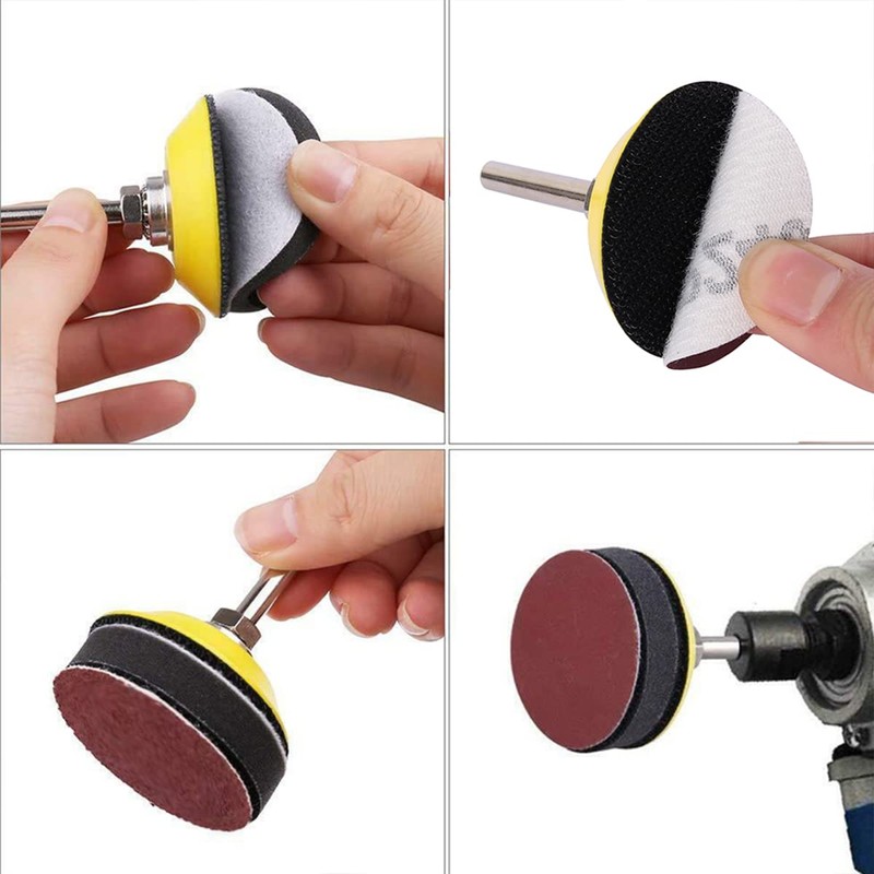 100pcs 2 Inch Sanding Discs Pad 80-3000 Grit Sandpapers with