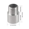 Rrina 304 Stainless Steel Shower Head Extension Arm G1/2 Male