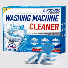 Washing Machine Cleaner, Deep Clean Formula, 24 Pieces, Deodorizes and Refreshes