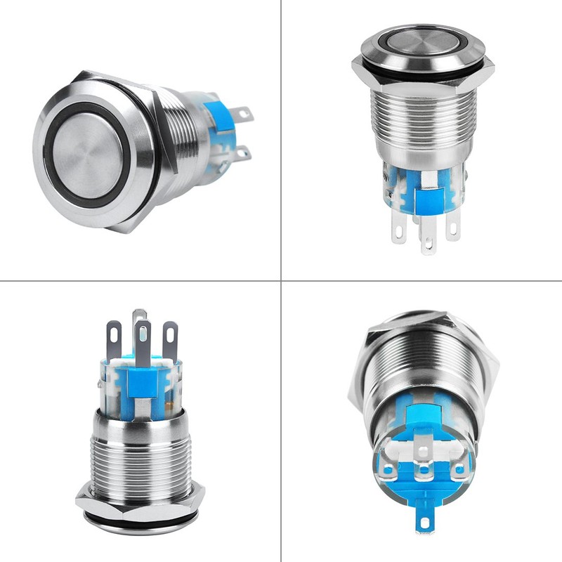 Larcele JSANKG-07 19 mm Pressure Switch with Indicator Light, DIY
