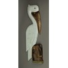 Things2Die4 White Wood Coastal Pelican Perched On Nautical Piling Wall