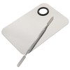 TOVINANNA Stainless Steel Makeup Blending Palette with Spatula Cosmetic Tool