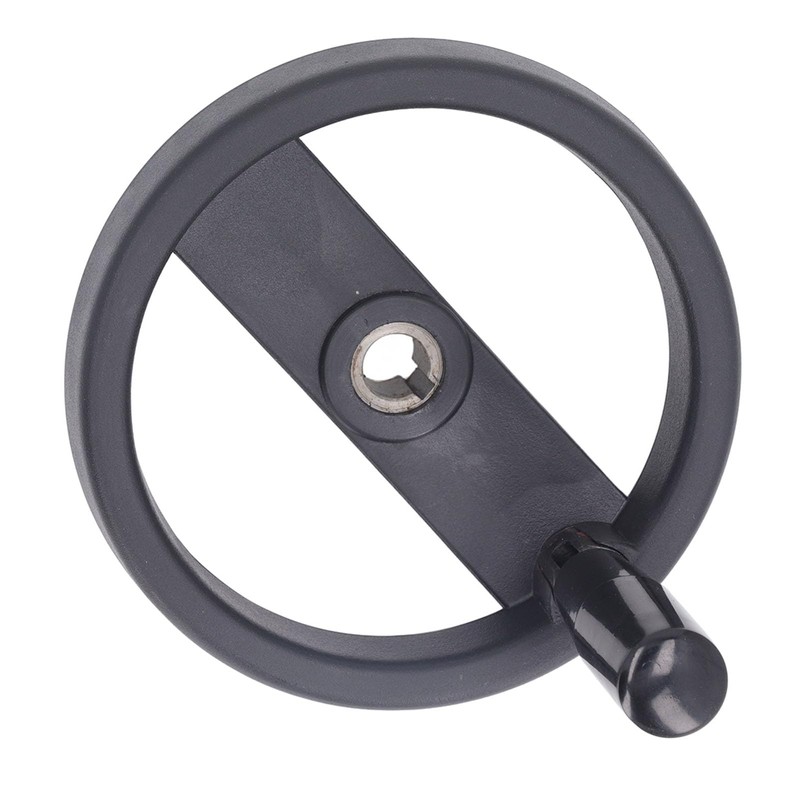 Round Hand Wheel Revolving Knob Handle 2 Spoked Lathe Milling