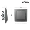 McPower Flair Series Switch, 2-Way, 250 V~/10 A, Flush-Mounted Light