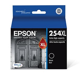 Epson DURABrite Ultra 254XL Extra High-Capacity -Ink -Cartridge, Black (T254XL120)