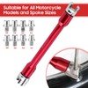 Yosoo Health Gear Motorcycle Spoke Wrench CNC Spanner Set 5.0‑6.8