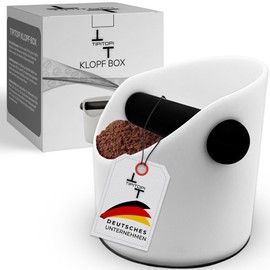 TIPITOPI Coffee Knock Box White – Your Barista Accessory for Clean Coffee Enjoyment, Knock Box, Tee Container for Portafilter Machines