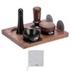 IKAPE 53MM Espresso Tamper Kit 8 IN 1 Black, Coffee