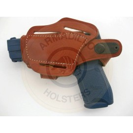 Armadillo Tan Leather Belt Holster w/clip for Sig Sauer P250C (H2) (IWB/OWB)