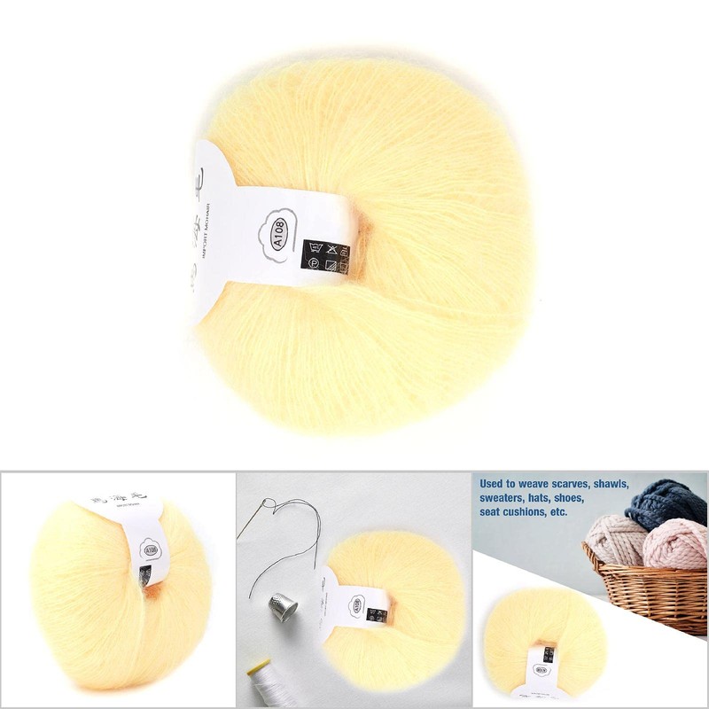 Wool Yarn, Soft Mohair Warm Fabric Angolan Mohair Long Wool