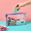 Bolsas de maquillaje de plástico transparente para cosméticos, artículos de