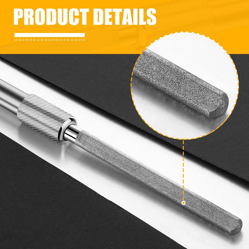 Honoson Diamond Glass File Crystal Repair File Metal Grit Tool