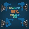 Wall Mount Massage Gun Holder Strong Suction Vacuum Cups Hand