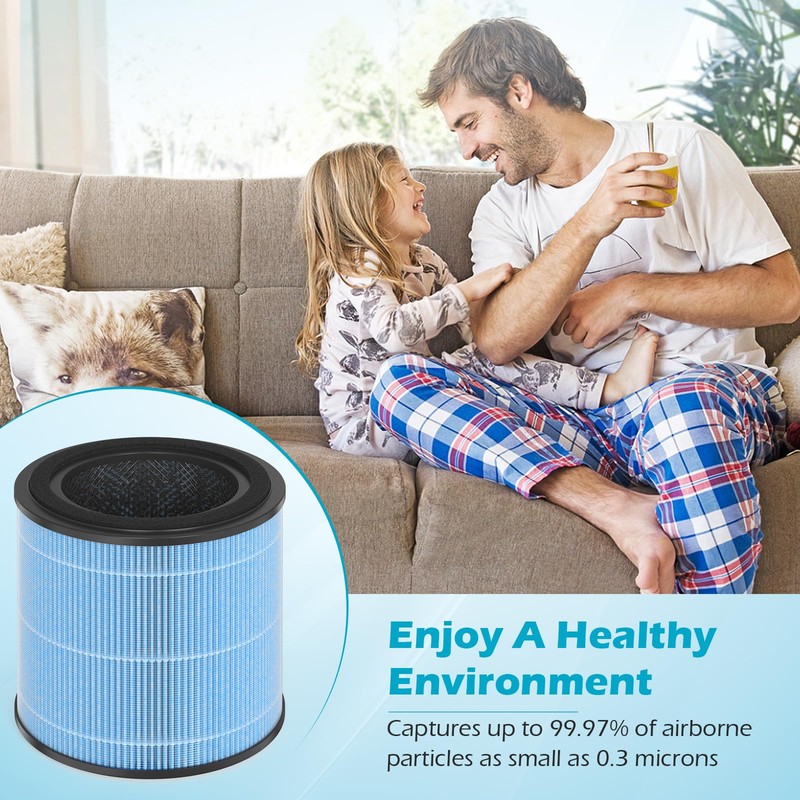 SAKEGDY AP0601 Replacement Filter, Compatible with AIRTOK AP0601 Air Purifier,