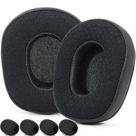 B350XT Ear Pads and Microphone Foam - defean Replacement Ear Cushions Compatible with BlueParrott B350-XT(B350XT B350 XT) Noise Cancelling Trucker Bluetooth Headset (Mesh Fabric)
