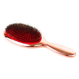 VinBee Large Paddle Brush Organic Hair Brush Without Pulling for Women, Men & Children - Detangling Brush Also for Curls & Long Hair - Unique Professional Detangler Massage Hair Brush (Rose Gold)