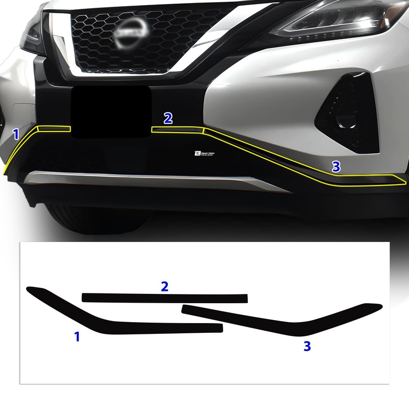 BOGAR TECH DESIGNS Lower Lip Chrome Delete Overlay Compatible with