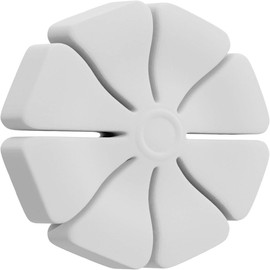 Ekena Millwork ROSC070X052KTNUF 7" W x 5 1/4" H x 1/2" D Extra Large Kensington Flower Rosette, White