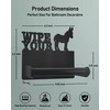 Wigag Donkey Toilet Paper Holder Wall Mounted, Bathroom Decorative Metal