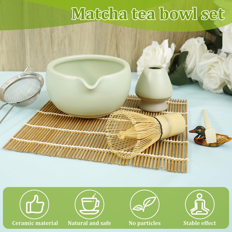 6Pcs Matcha Whisk Set Elegant Matcha Tea Set Matcha Kit