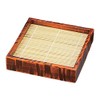 J-kitchens Soba Bowl, Zaru Soba, Rough Carving Angle, Seiro, Tochi-nuri,