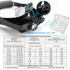 Headband Magnifying Glass with Light, Rechargeable Head Magnifying Glasses 1X