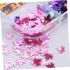 Minkissy Maple Leaf Nail Sequins Autumn Decorations for Manicure for