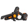 WEN 20V Max Cordless Mini Chainsaw with 6-Inch Bar, 4Ah