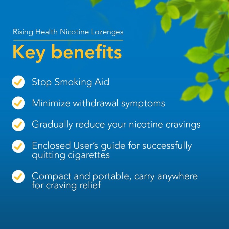 Rising Health Nicotine Mini Lozenge, Reduce Cravings and Stop Smoking