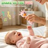 Baby Teething Toys 3-6 6-12 Months, 2-in-1 Rattle and Teether