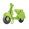 Eddingtons 730010 Green Lambretta Vespa Scooter Pizza Cutter, Plastic,Stainless Steel