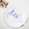 YSJCHEBS Set of 2 Wedding Handkerchiefs, Embroidered Handkerchiefs, Cute Simple
