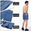 Arloesi Pantalones cortos deportivos de algodón para hombre, 5.5 pulgadas,