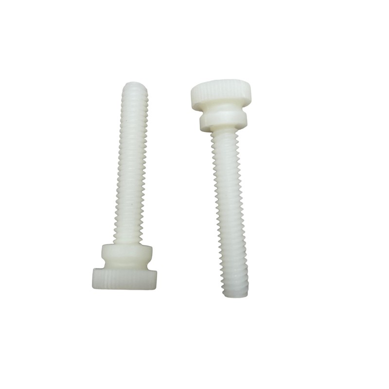 Nylon Thumb Screws with Shoulder, Knurled Head 1/4''-20 Thread -