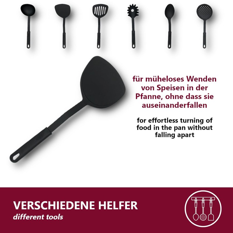 6-piece kitchen utensil set, heat-resistant and easy to clean, practical