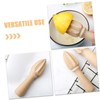 ABOOFAN 3pcs Beech Wood Lemon Juicer Handheld Manual Citrus Reamer