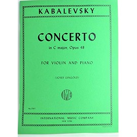 Kabalevsky, Dmitri Concerto in C Major, Op 48 Violin and Piano by Josef Gingold - International