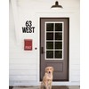 4 Sheets Large Letter Stickers, 4 Inch Waterproof Number Sticker